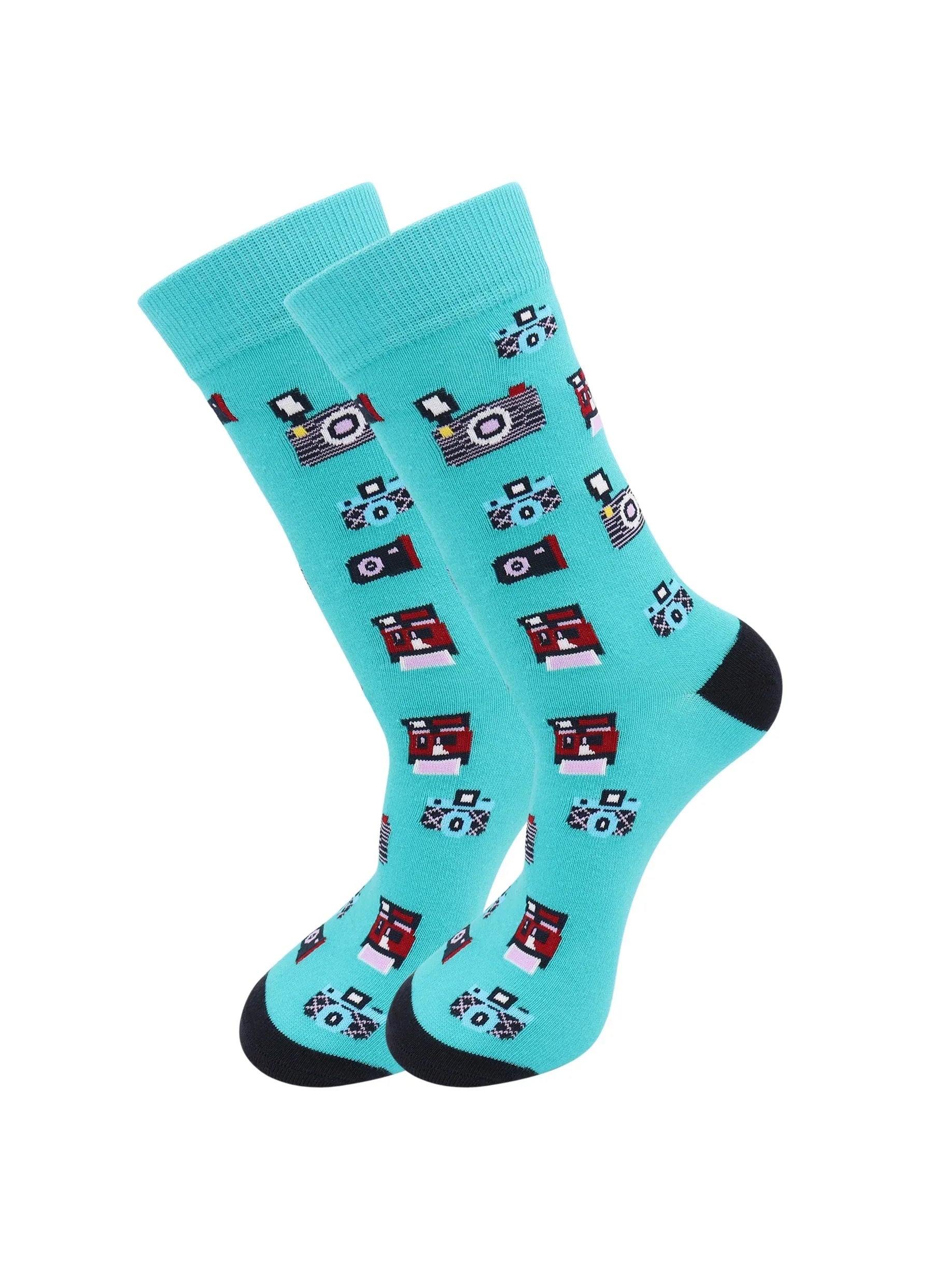Cameras Photography Socks - Comfy Cotton for Men & Women - Real Sic - Flyclothing LLC