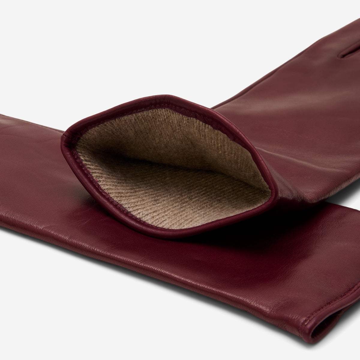 Camilla (xb) - Italian long leather winter gloves with luxurious cashmere lining - Leather Gloves Online - Flyclothing LLC