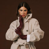 Camilla (xb) - Italian long leather winter gloves with luxurious cashmere lining - Leather Gloves Online - Flyclothing LLC