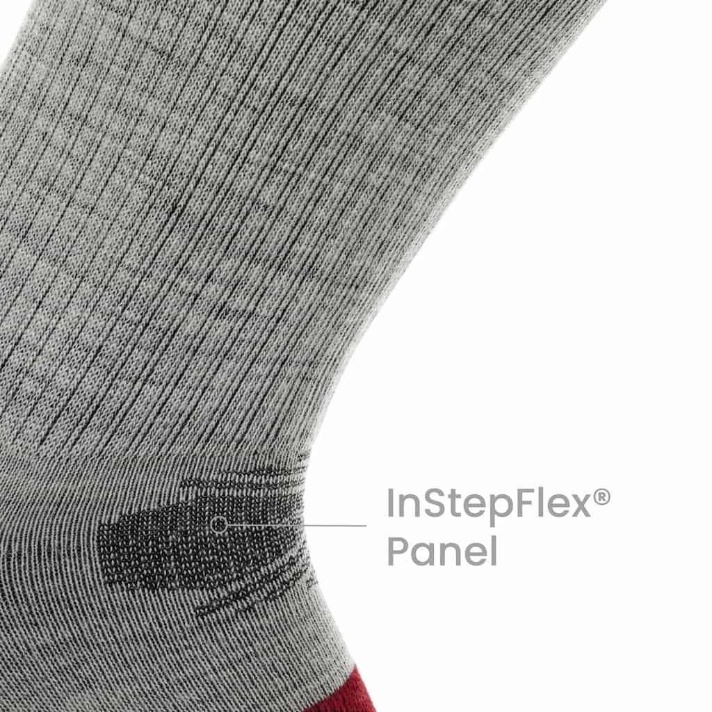 8 Pairs Campfire - Hike Crew Lightweight Merino Wool Sock - GRIP6 - Flyclothing LLC