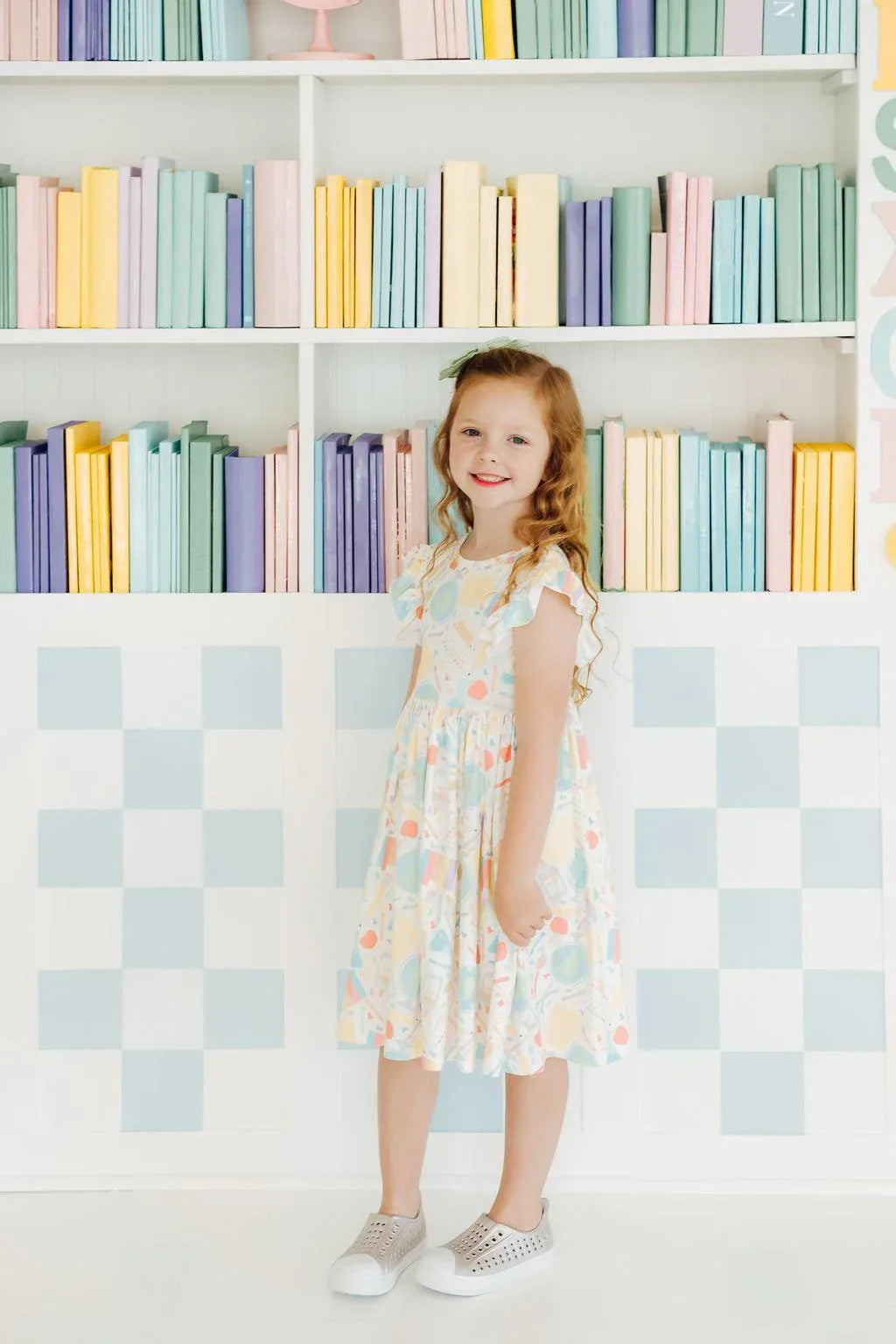 Campus Cutie Flutter Sleeve Twirl Dress - Mila & Rose ® - Flyclothing LLC