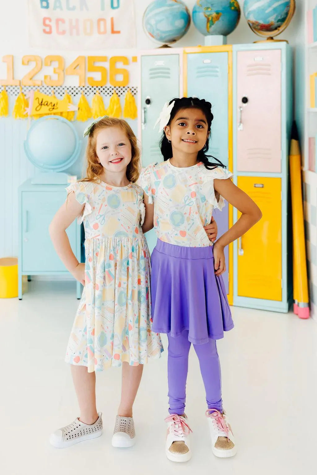 Campus Cutie S/S Ruffle Tee - Mila & Rose ® - Flyclothing LLC