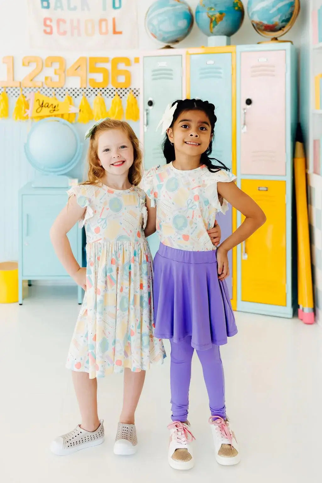 Campus Cutie S/S Ruffle Tee - Mila & Rose ® - Flyclothing LLC