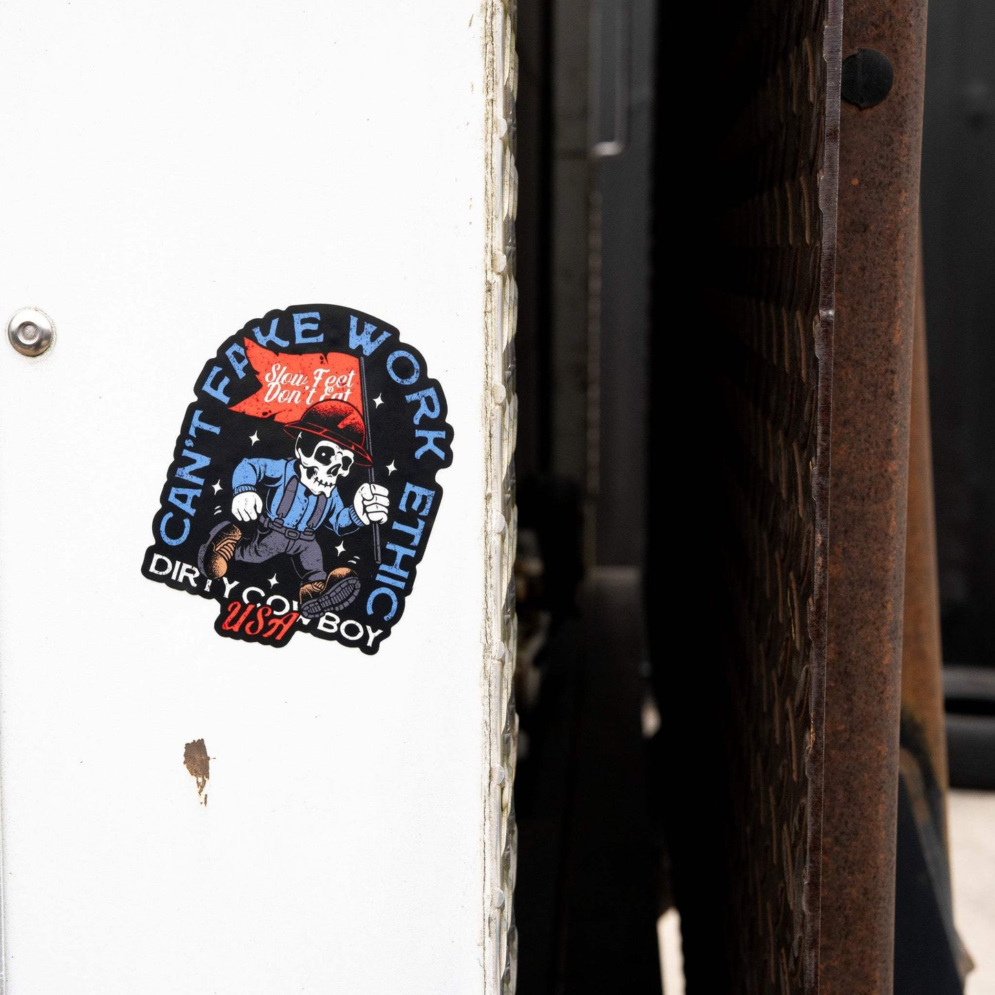 Can't Fake Work Ethic Decal Sticker - DIRTY COWBOY USA - Flyclothing LLC