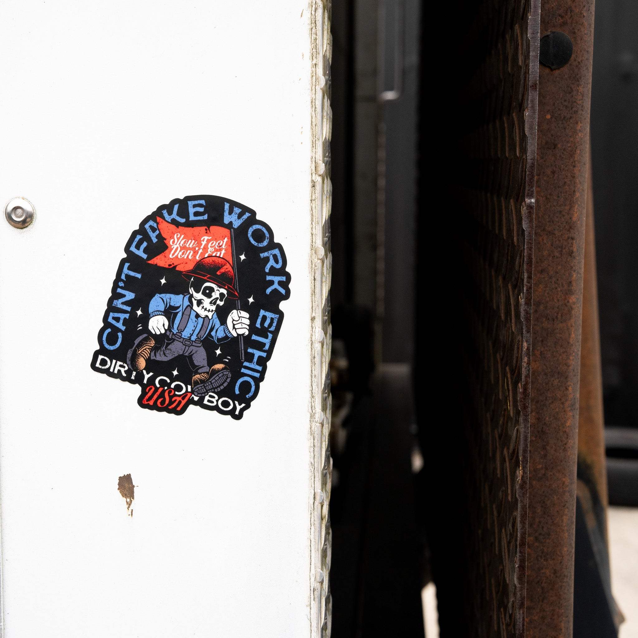 Can't Fake Work Ethic Decal Sticker - DIRTY COWBOY USA - Flyclothing LLC