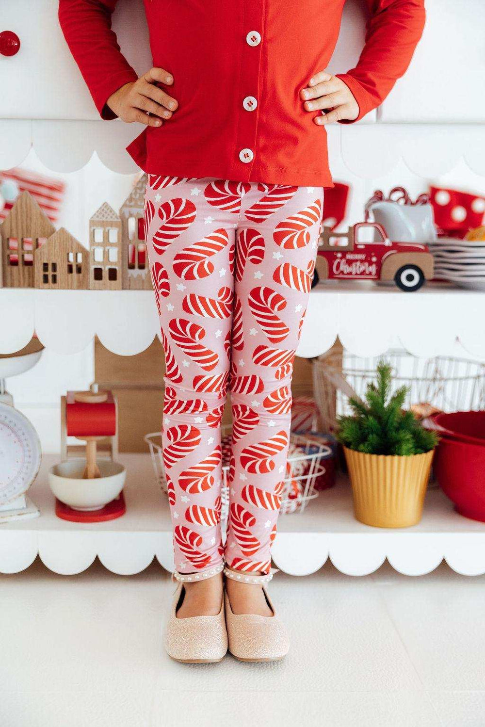 Candy Canes Leggings - Mila & Rose ® - Flyclothing LLC