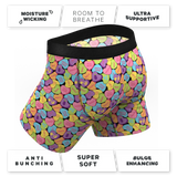 The Candy Crush | Candy Hearts Ball Hammock® Pouch Underwear With Fly - Shinesty - Flyclothing LLC