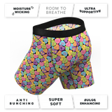 The Candy Crush | Candy Hearts Long Leg Ball Hammock® Pouch Underwear With Fly - Shinesty - Flyclothing LLC