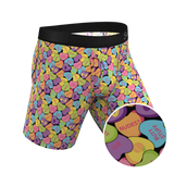 The Candy Crush | Candy Hearts Long Leg Ball Hammock® Pouch Underwear With Fly - Shinesty - Flyclothing LLC