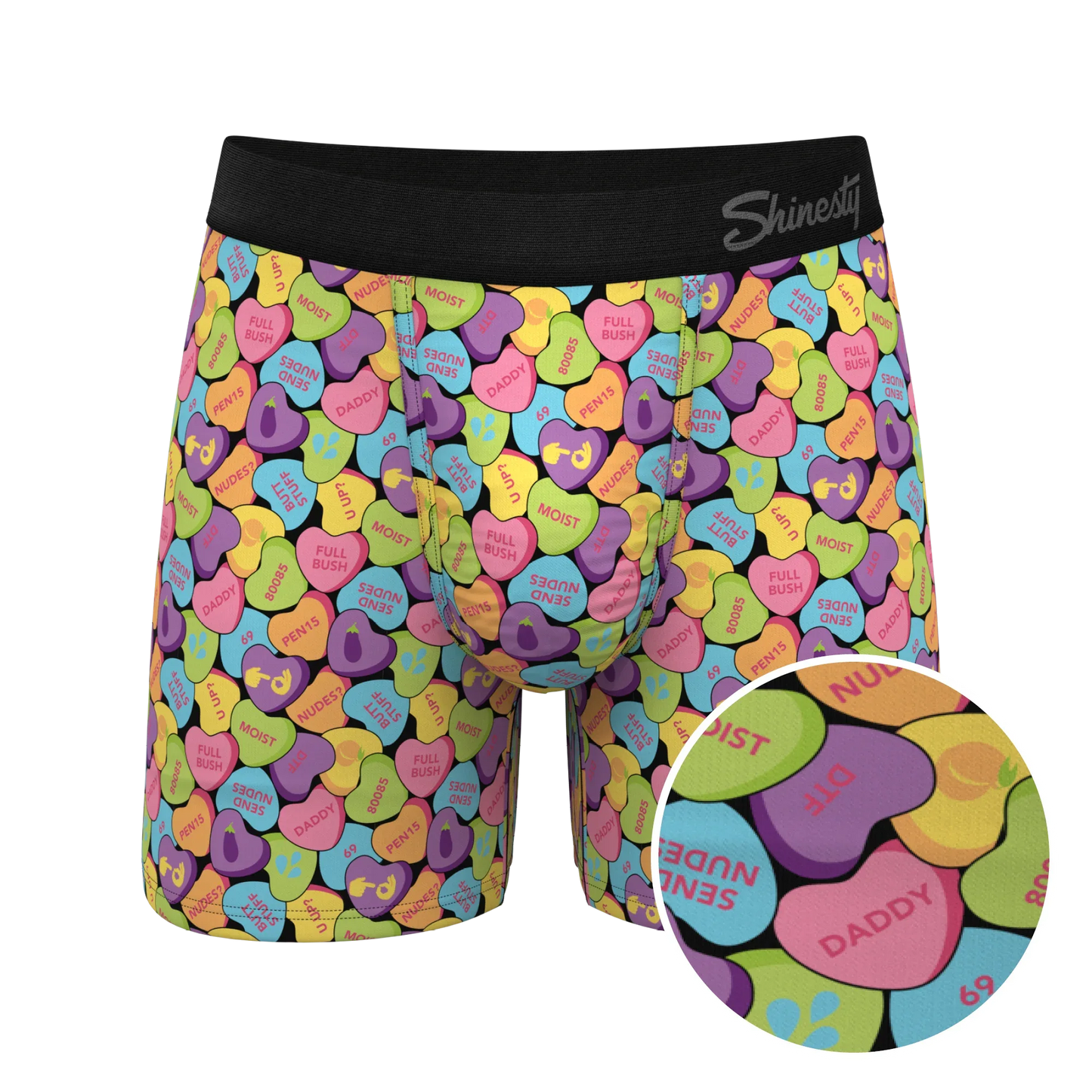 The Candy Crush | Candy Hearts Ball Hammock® Pouch Underwear - Shinesty - Flyclothing LLC