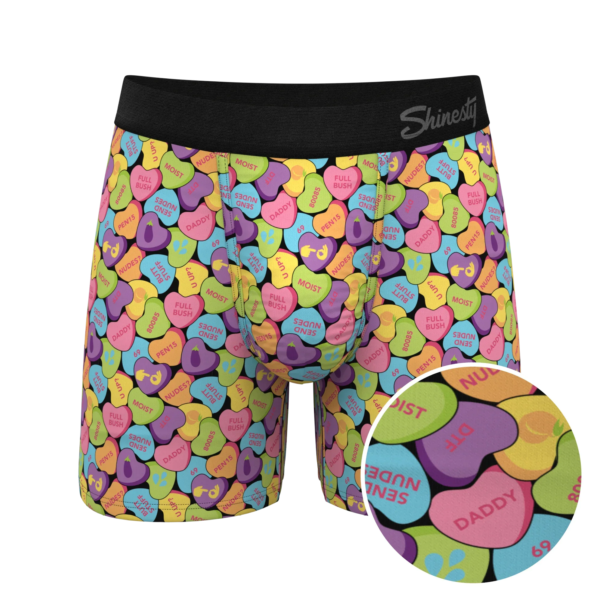 The Candy Crush | Candy Hearts Ball Hammock® Pouch Underwear - Shinesty - Flyclothing LLC