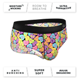 The Candy Crush | Candy Hearts Ball Hammock® Pouch Underwear Briefs - Shinesty - Flyclothing LLC
