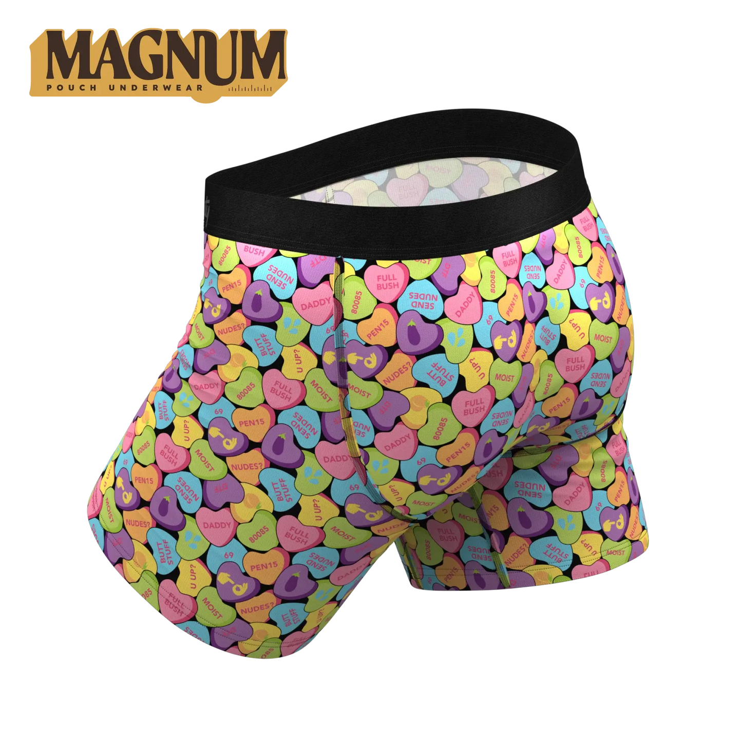 The Candy Crush | Candy Hearts Ball Hammock® Magnum Big Pouch Underwear - Shinesty - Flyclothing LLC