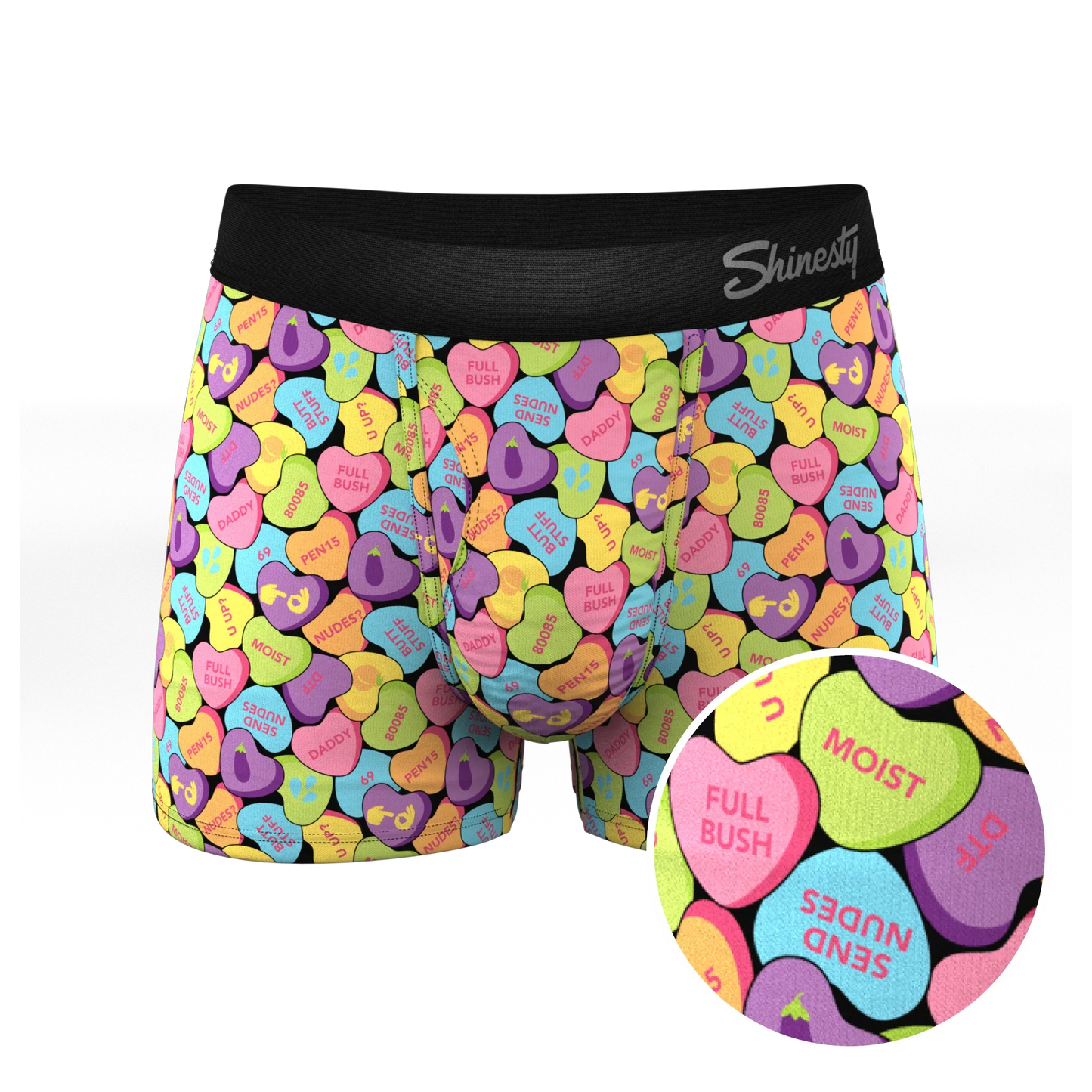 The Candy Crush | Candy Hearts Ball Hammock® Pouch Trunks Underwear - Shinesty - Flyclothing LLC