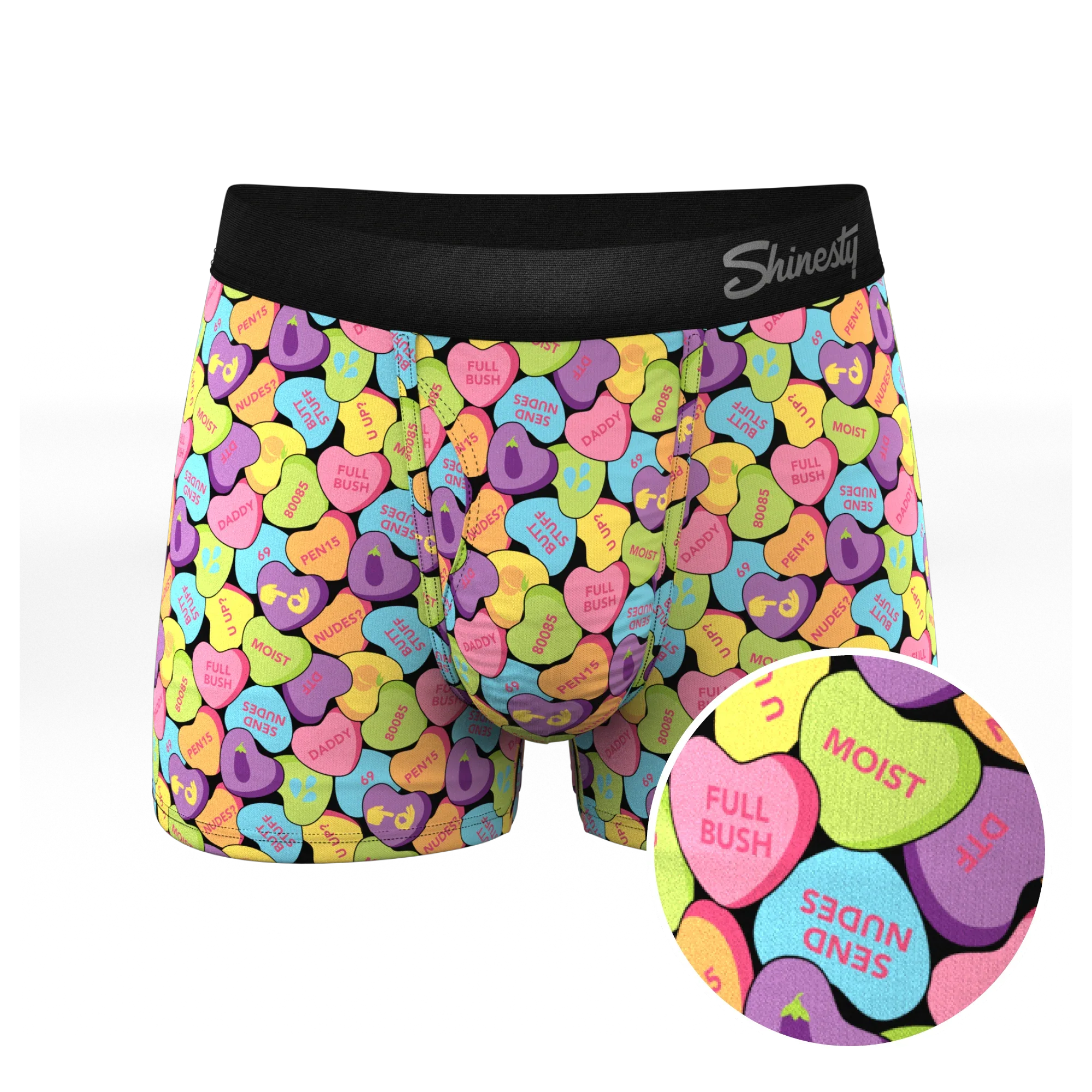The Candy Crush | Candy Hearts Ball Hammock® Pouch Trunks Underwear - Shinesty - Flyclothing LLC
