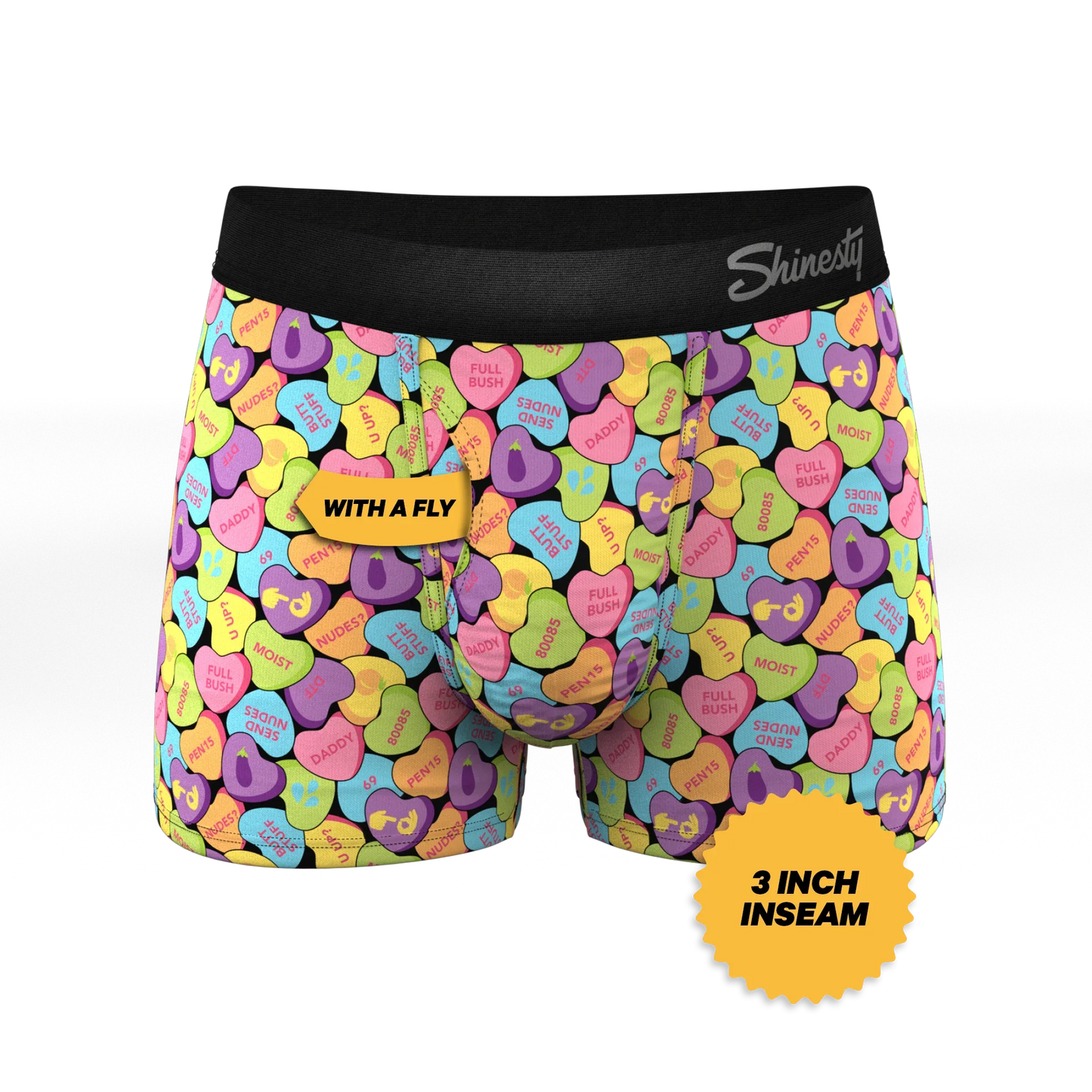 The Candy Crush | Candy Hearts Ball Hammock® Pouch Trunks Underwear - Shinesty - Flyclothing LLC