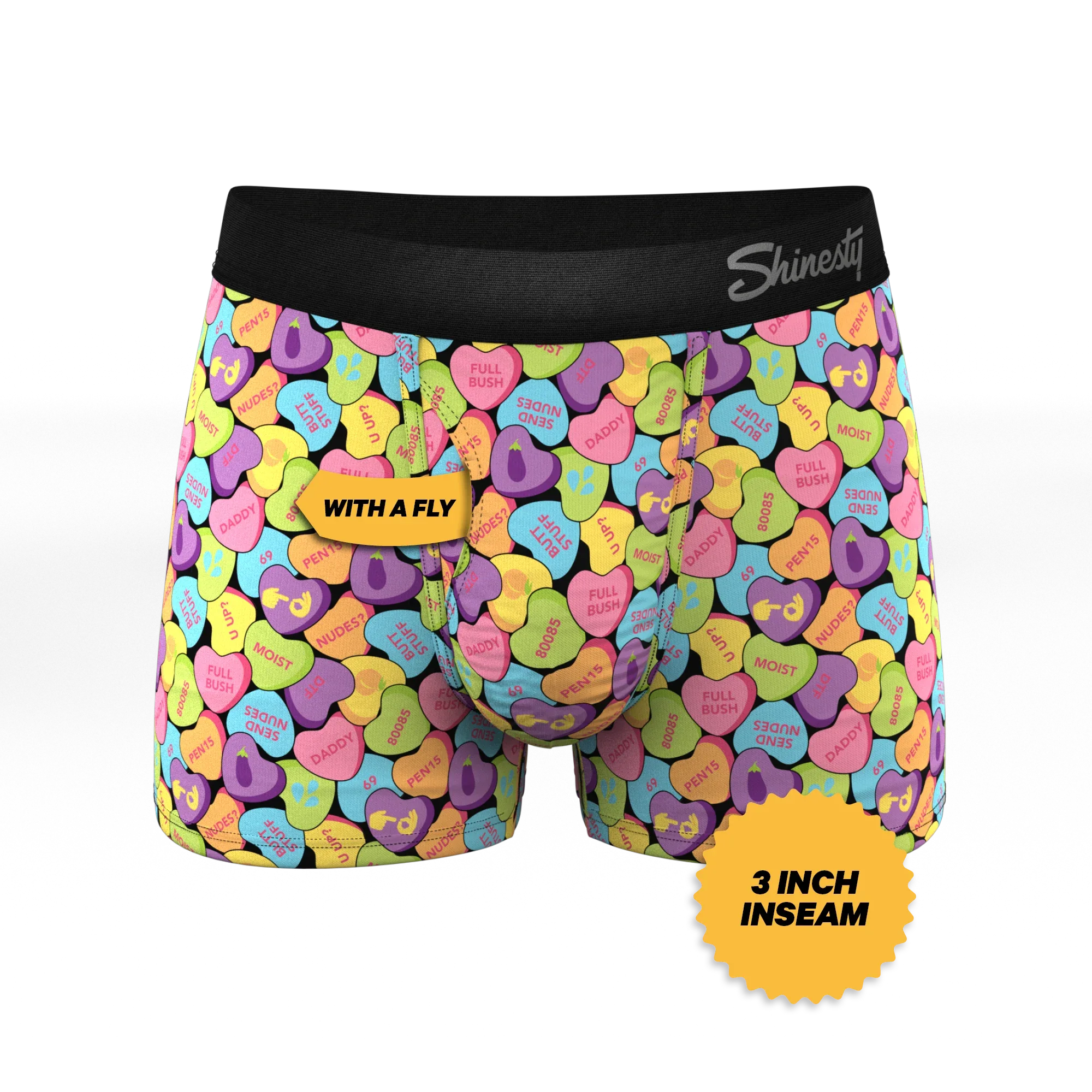 The Candy Crush | Candy Hearts Ball Hammock® Pouch Trunks Underwear - Shinesty - Flyclothing LLC