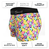 The Candy Crush | Candy Hearts Ball Hammock® Pouch Trunks Underwear - Shinesty - Flyclothing LLC