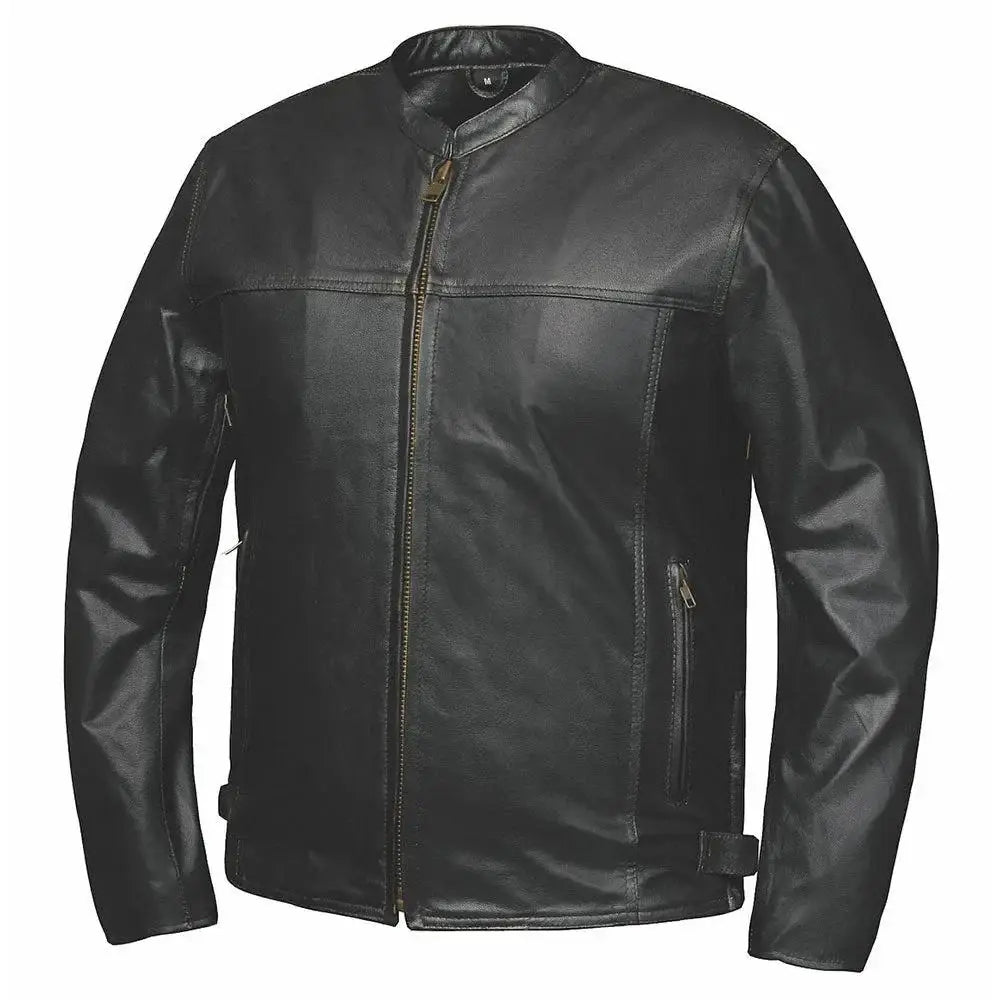 Cannonball - Men's Leather Motorcycle Jacket - Unik Just for Bikers - Flyclothing LLC