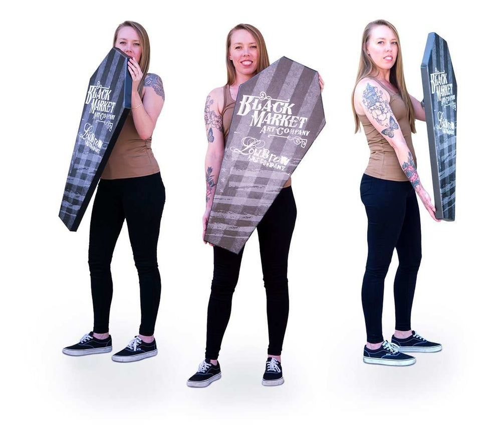 Black Market Art Company Thy Kingdom Come & Stretched Canvas Coffin Print - Black Market Art Company - Flyclothing LLC