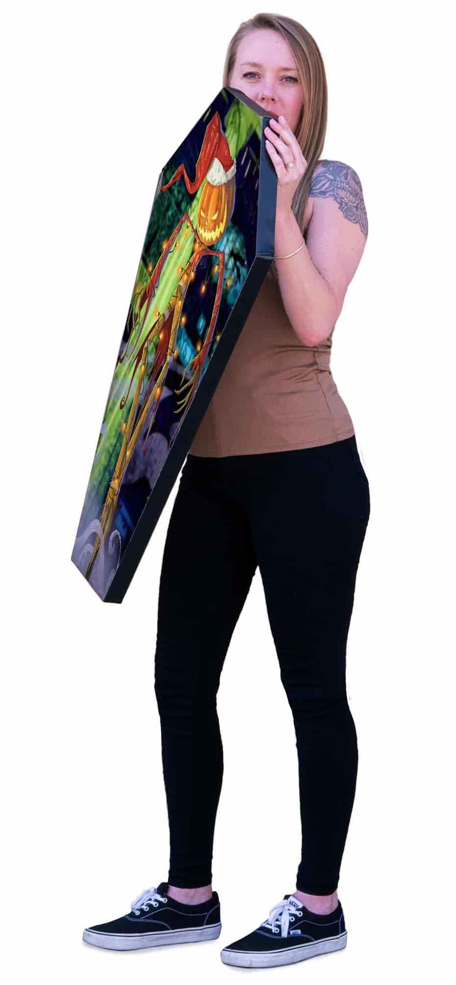 Black Market Art Company The Jack O Lantern & Stretched Canvas Coffin Print - Black Market Art Company - Flyclothing LLC