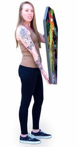 Black Market Art Company The Jack O Lantern & Stretched Canvas Coffin Print - Black Market Art Company - Flyclothing LLC