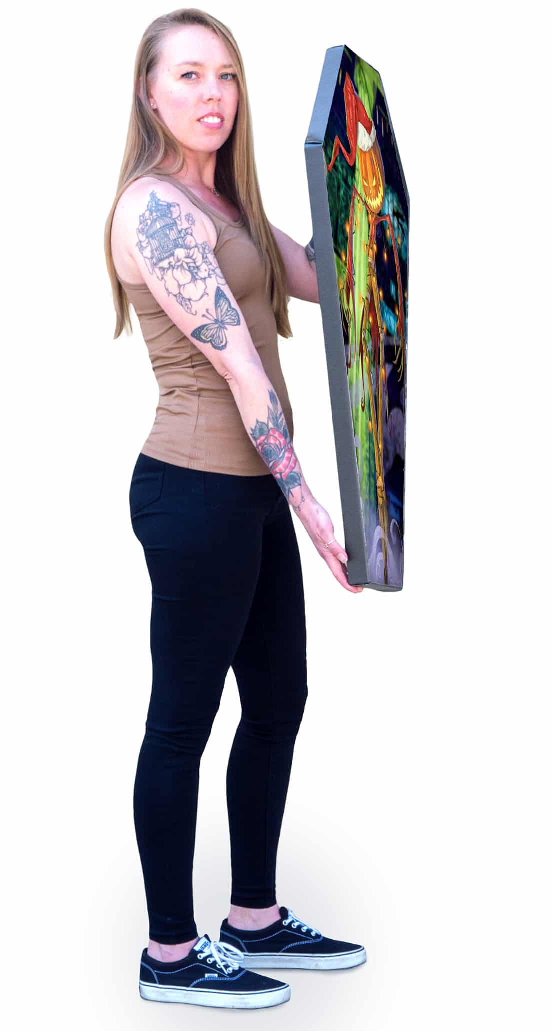 Black Market Art Company The Jack O Lantern & Stretched Canvas Coffin Print - Black Market Art Company - Flyclothing LLC