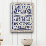 Vintage Cape Cod Beach Sign | Nauset Craigville Race Point Sandy Neck - Off The Square Designs - Flyclothing LLC