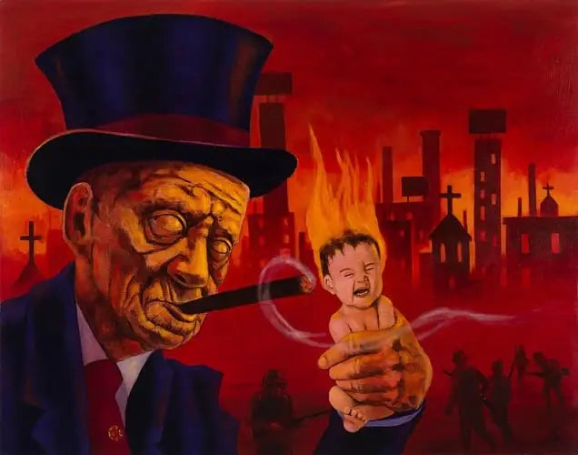 Black Market Art Company Capitalism Does not Care for Kids Print - Black Market Art Company - Flyclothing LLC