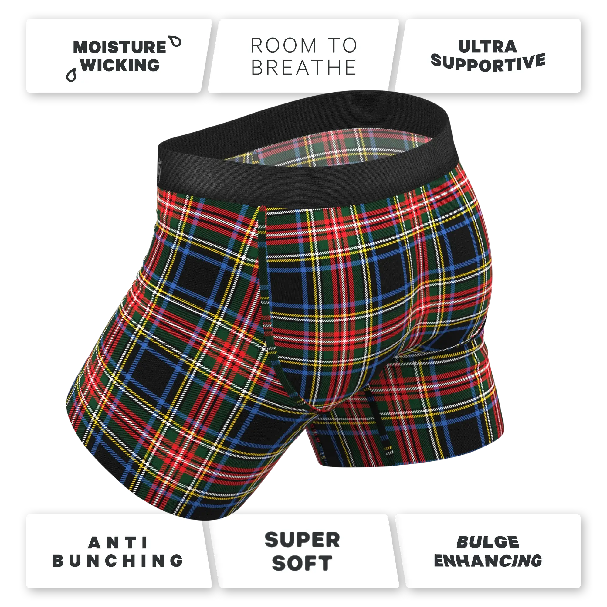 The Cappuccino | Holiday Tartan Plaid Ball Hammock® Pouch Underwear - Shinesty - Flyclothing LLC