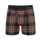 The Cappuccino | Holiday Tartan Plaid Ball Hammock® Pouch Underwear With Fly