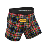 The Cappuccino | Holiday Tartan Plaid Ball Hammock® Pouch Underwear With Fly