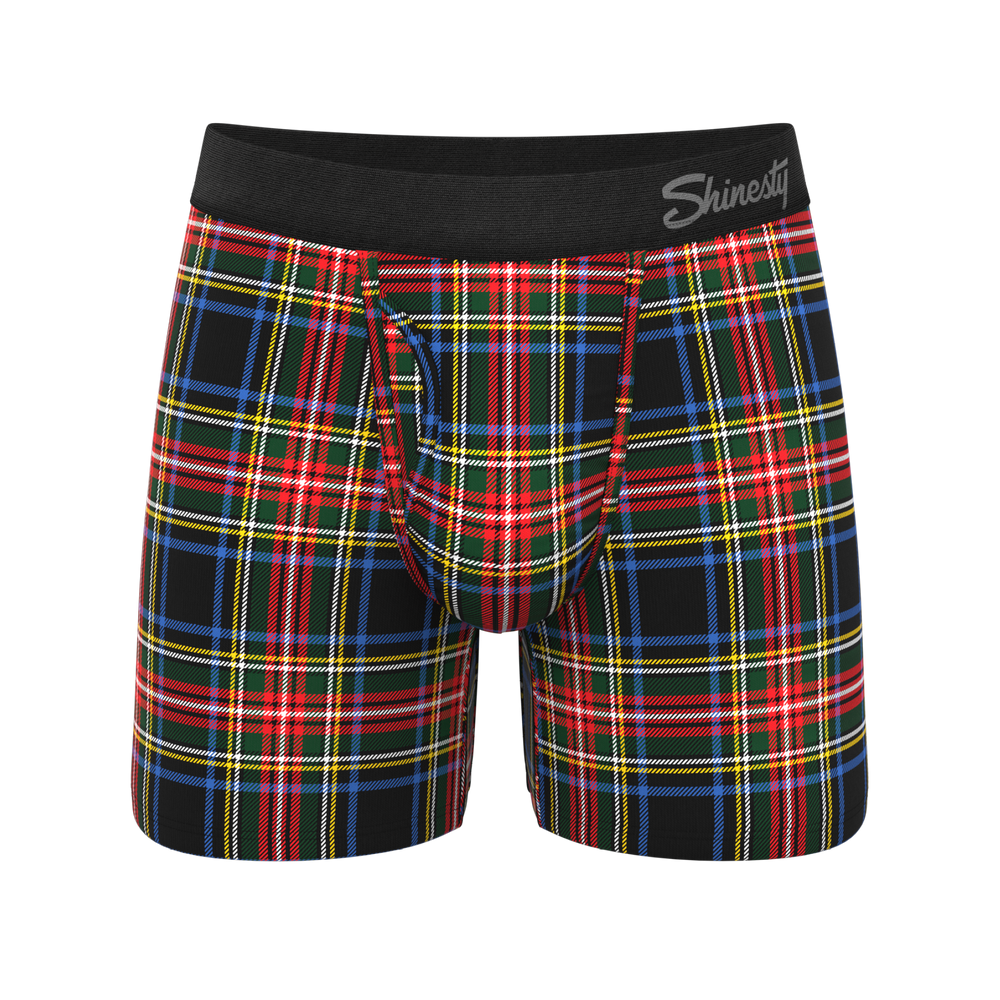The Cappuccino | Holiday Tartan Plaid Ball Hammock® Pouch Underwear With Fly - Shinesty - Flyclothing LLC