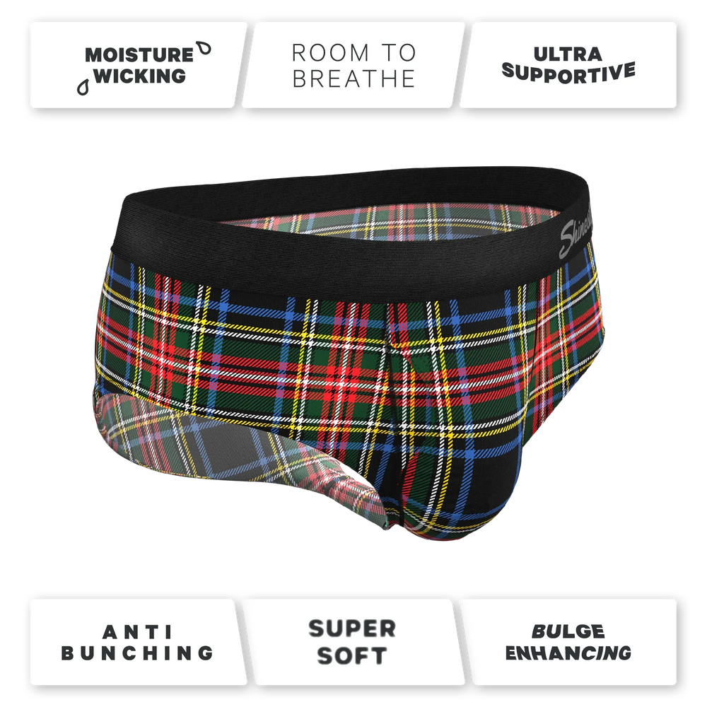 The Cappuccino | Holiday Tartan Plaid Ball Hammock® Pouch Underwear Briefs - Shinesty - Flyclothing LLC