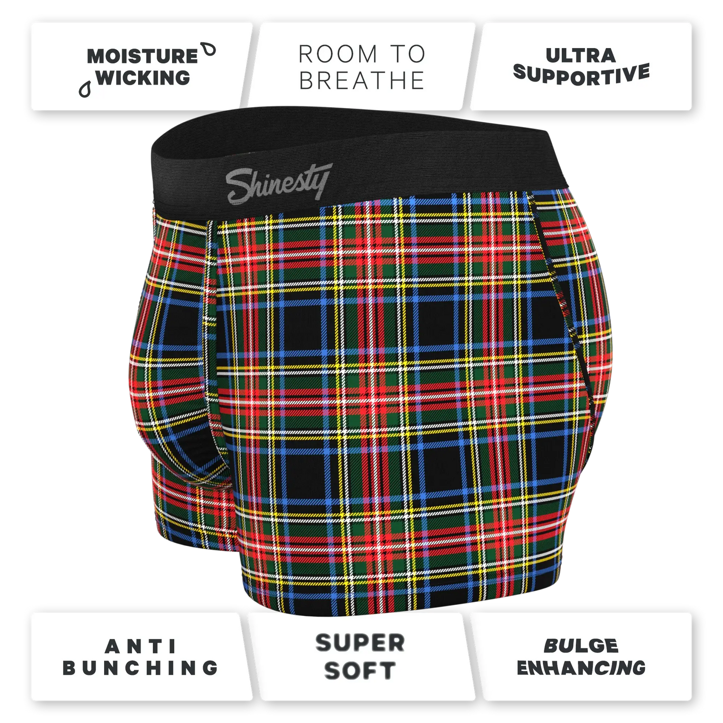 The Cappuccino | Holiday Tartan Plaid Ball Hammock® Pouch Trunks Underwear - Shinesty - Flyclothing LLC