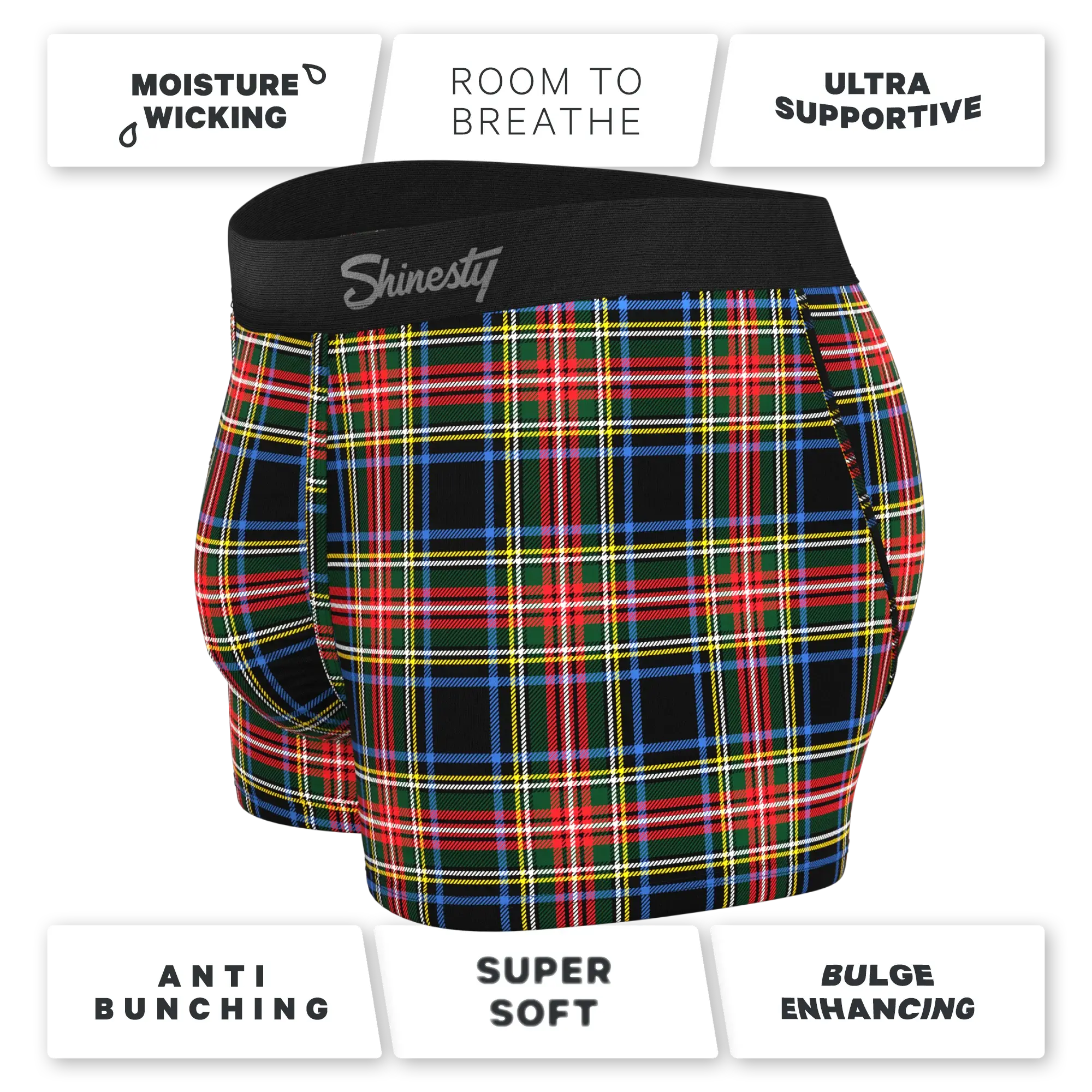 The Cappuccino | Holiday Tartan Plaid Ball Hammock® Pouch Trunks Underwear - Shinesty - Flyclothing LLC