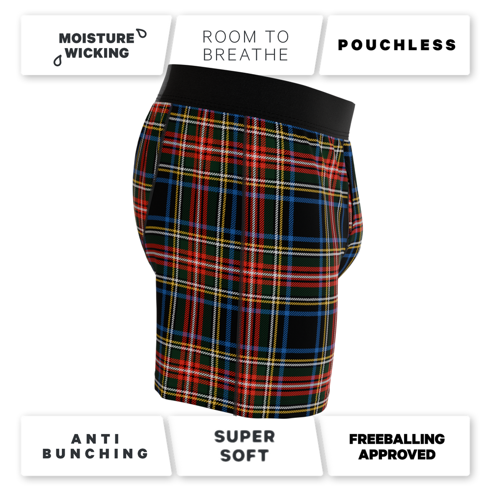 The Cappuccino | Holiday Tartan Plaid Boxers - Shinesty - Flyclothing LLC