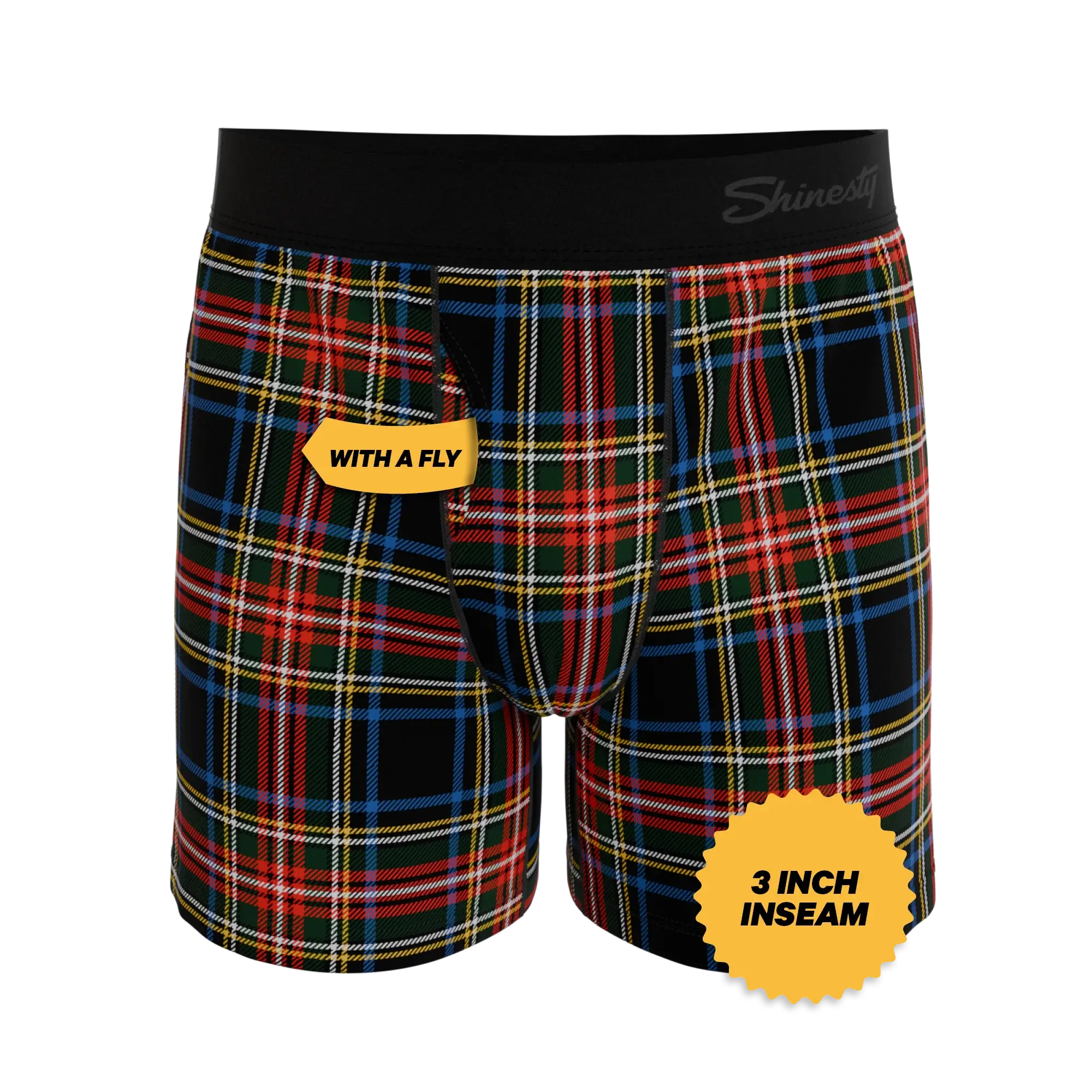 The Cappuccino | Holiday Tartan Plaid Boxers - Shinesty - Flyclothing LLC