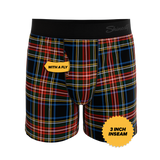 The Cappuccino | Holiday Tartan Plaid Boxers - Shinesty - Flyclothing LLC