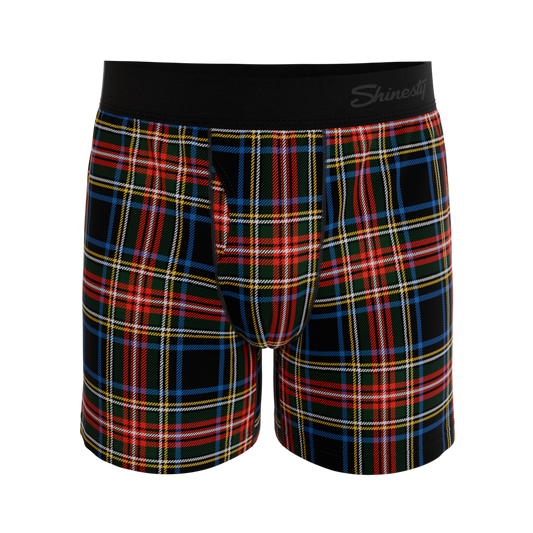 The Cappuccino | Holiday Tartan Plaid Boxers - Shinesty - Flyclothing LLC
