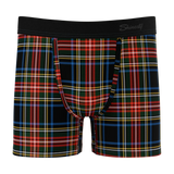 The Cappuccino | Holiday Tartan Plaid Boy's Boxer Briefs - Shinesty - Flyclothing LLC
