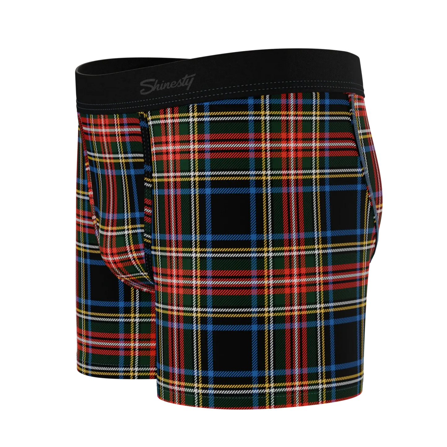 The Cappuccino | Holiday Tartan Plaid Boy's Boxer Briefs - Shinesty - Flyclothing LLC