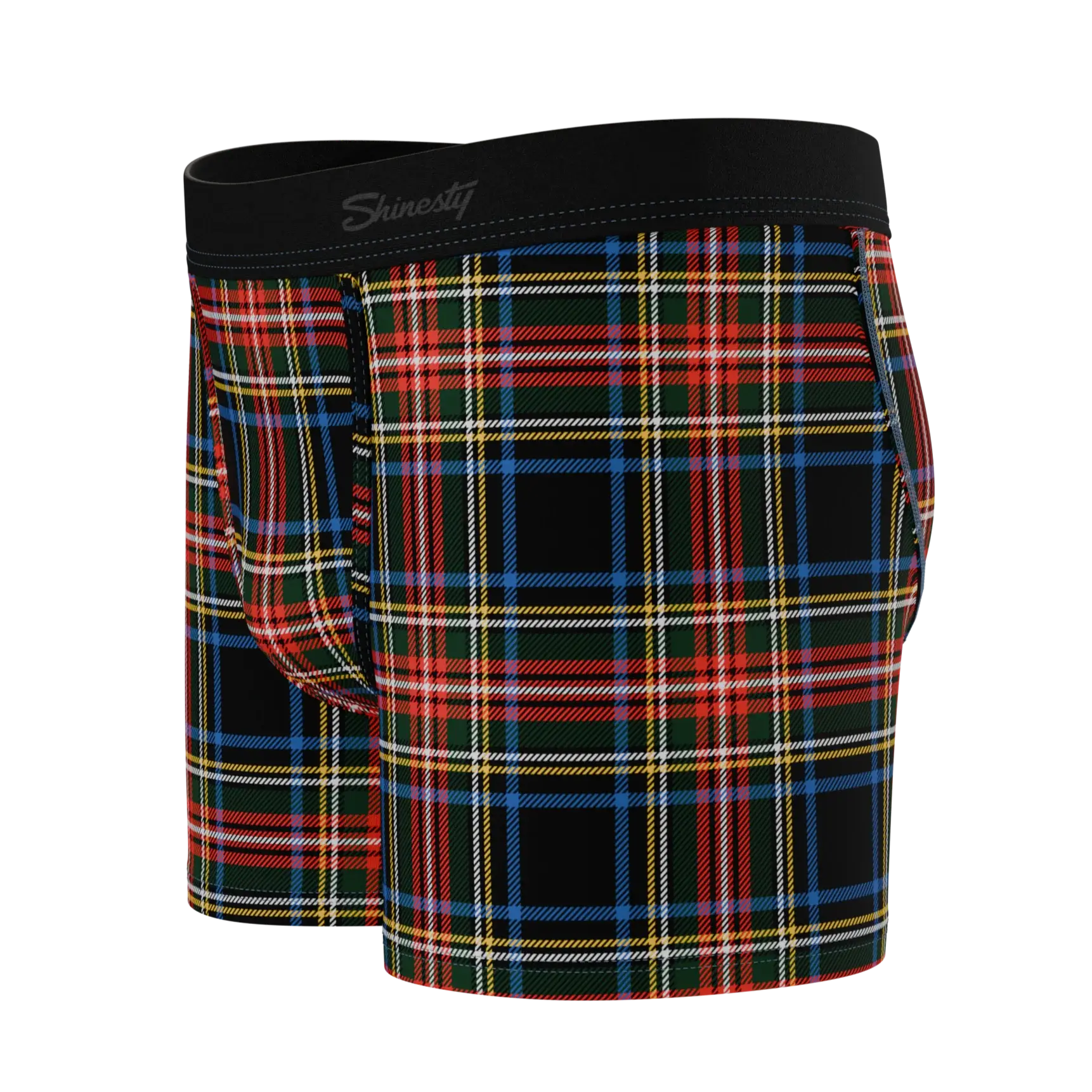 The Cappuccino | Holiday Tartan Plaid Boy's Boxer Briefs - Shinesty - Flyclothing LLC