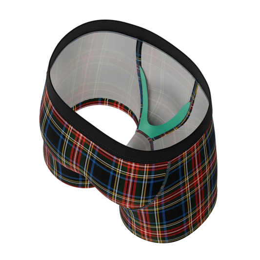The Cappuccino | Holiday Tartan Plaid Boy's Boxer Briefs - Shinesty - Flyclothing LLC