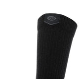 8 Pairs Carbon - Casual Crew Midweight Merino Wool Sock - GRIP6 - Flyclothing LLC