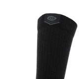 3 Pack Carbon - Casual Crew Midweight Merino Wool Sock - GRIP6 - Flyclothing LLC