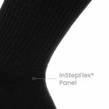 8 Pairs Carbon - Casual Crew Midweight Merino Wool Sock - GRIP6 - Flyclothing LLC
