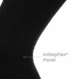 3 Pack Carbon - Casual Crew Midweight Merino Wool Sock - GRIP6 - Flyclothing LLC