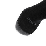 3 Pack Carbon - Casual Crew Midweight Merino Wool Sock - GRIP6 - Flyclothing LLC