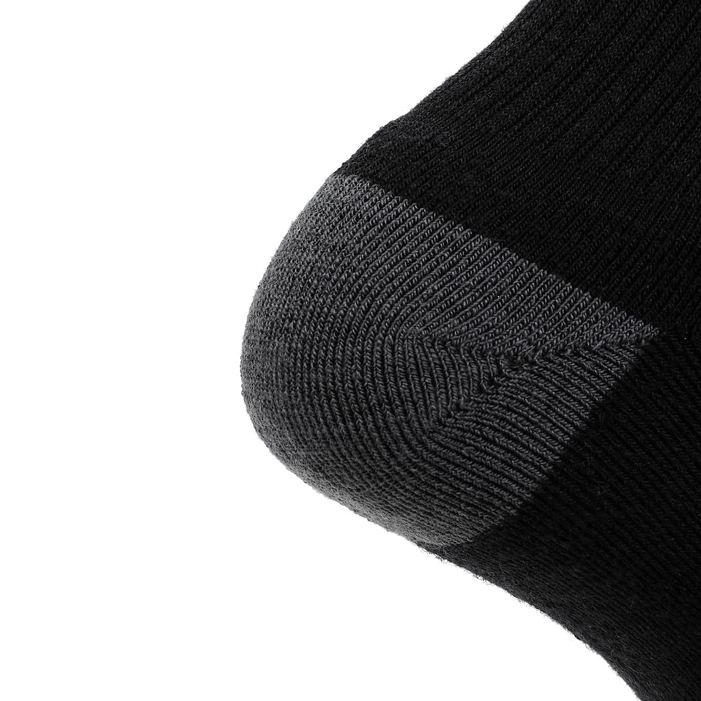 3 Pack Carbon - Casual Crew Midweight Merino Wool Sock - GRIP6 - Flyclothing LLC